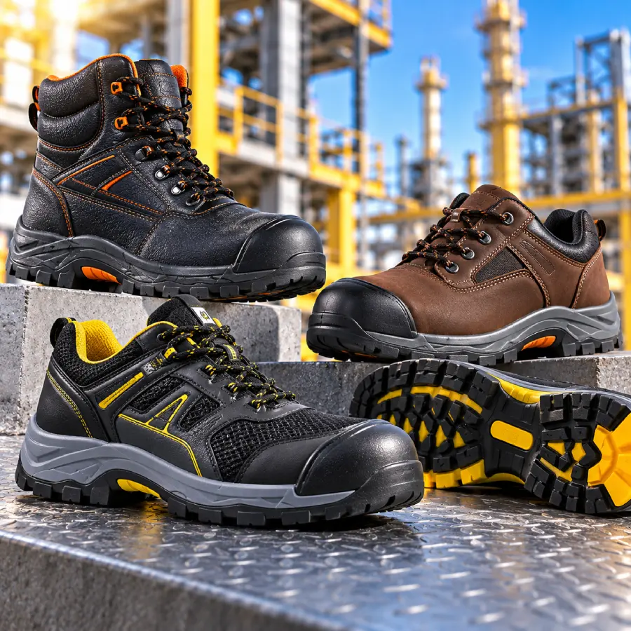 Safety Shoes - Full Grain Leather Safety Shoes - Water Resistant